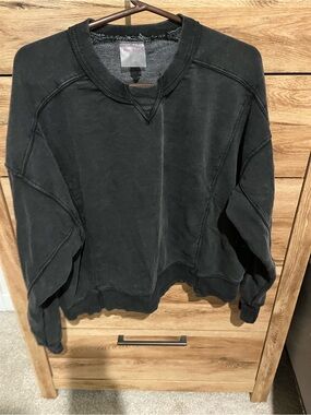 Hatch Black Crewneck Sweatshirt